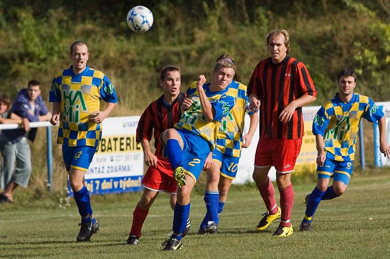 Fotbal OP: Kaňk - K. Hora B 3:2, sobota 29. srpna 2009