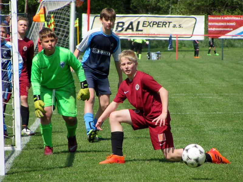 Mladší žáci FK Čáslav na 21. ročníku Memoriálu Františka Lhotáka, mezinárodním fotbalovém turnaji U12 v Malešově.