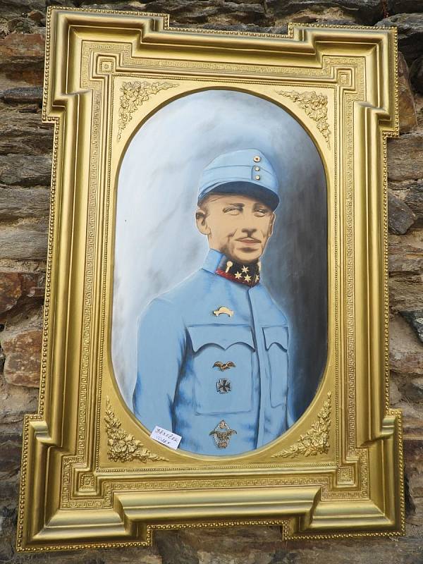 Z návštěvy hrdiny druhé světové války Emila Šneberga v Čáslavi.