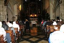 Půlnoční mše pro děti se konala tradičně v sobotu odpoledne v kostele sv. Jakuba v Kutné Hoře.