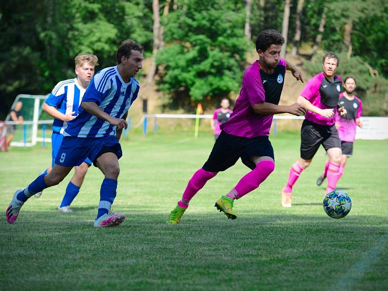 Finále středočeské Ligy mistrů OFS vyhrál v neděli 27. června 2021 domácí Sokol Kaňk 3:2 nad Slovanem Velvary B.