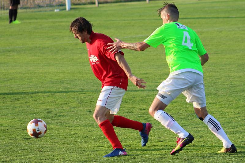 Souboj nováčků v PRODIET I. B třídě mezi Hlízovem a Jestřebí Lhotou skončil výhrou Hlízova 2:0