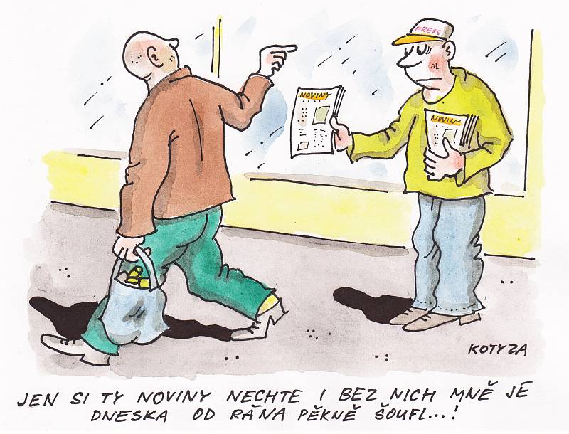 Kreslený humor Pavla Kotyzy.