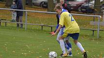 Utkání 7. kola okresního fotbalového přeboru: Zbraslavice - Sázava B 2:3.