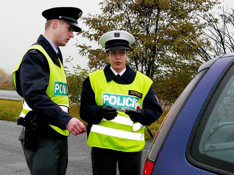 Výcvik frekventantů policejní školy u Čáslavi