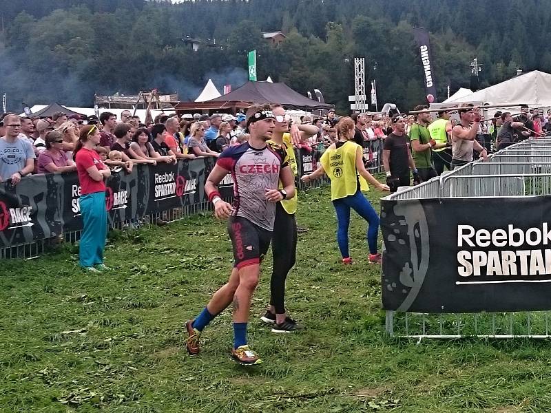 Michal Pavlík na závodech Spartan Race v rakouském Oberndorfu.