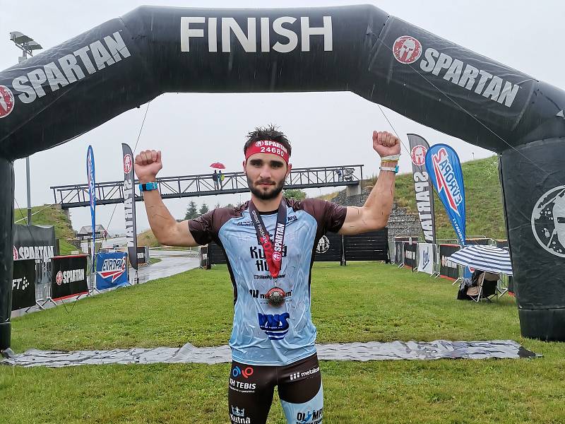 Olympia Spartan Training Kutná Hora v Liberci. Na snímku vítěz Sprintu Jakub Vrbenský.