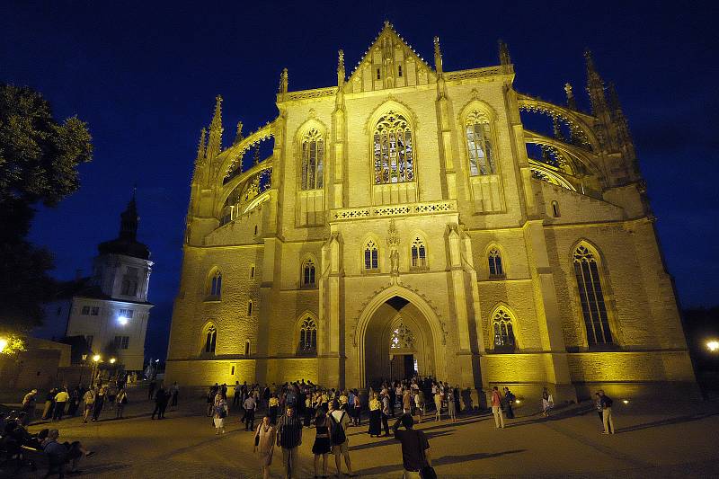 Z koncertu Festivalu Praha, klasika.. v kutnohorském chrámu sv. Barbory