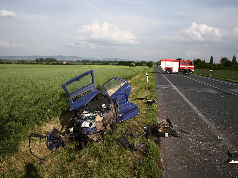 Tragická nehoda na čáslavském obchvatu