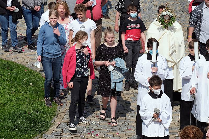 Slavnost Těla a krve Páně, katedrála sv. Barbory a kaple Božího Těla, Kutná Hora, 6. června 2021.