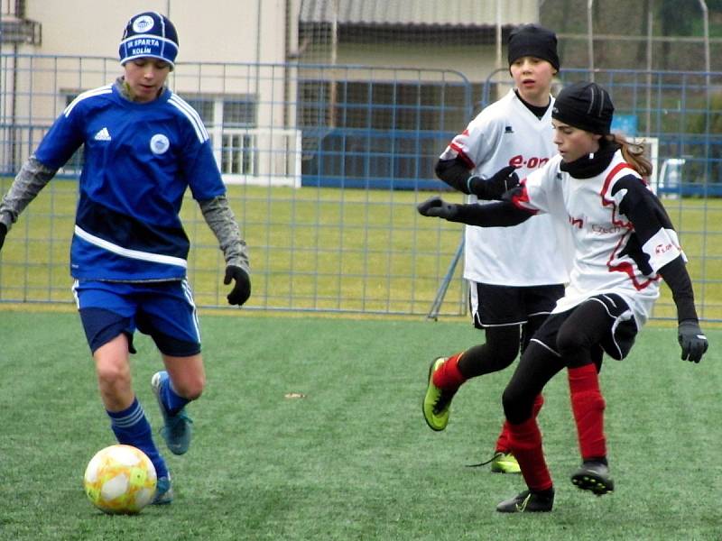 Fotbalový přípravný zápas, mladší žáci, kategorie U13+U12: FK Čáslav - SK Sparta Kolín 8:5 (1:0, 2:2, 5:3).