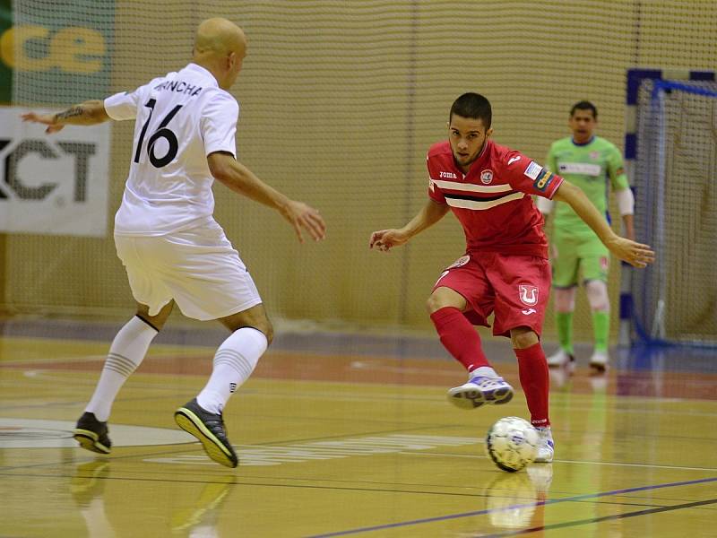 17. kolo Chance futsal ligy: Chrudim vs. Benago Zruč n. S. 3:3, 3. února 2017.