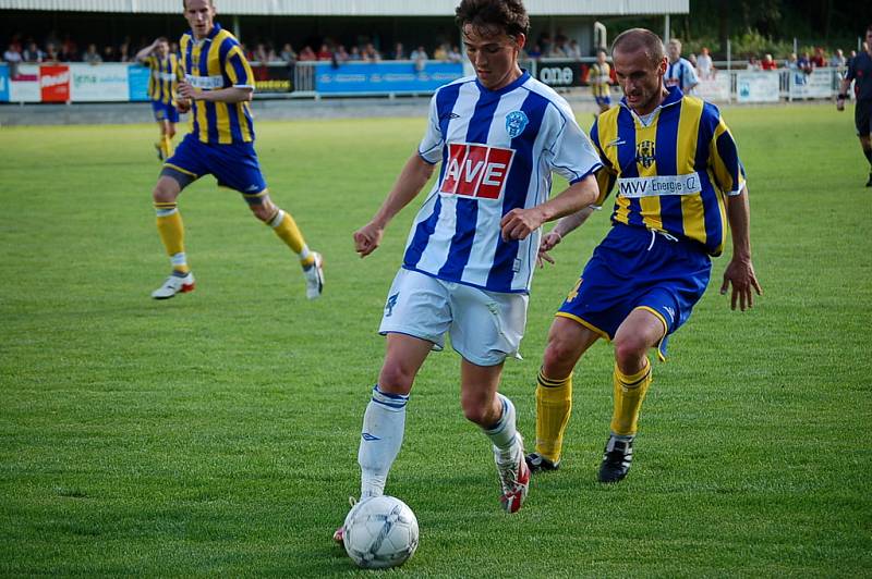 Z utkání Čáslav - Opava 2:3.