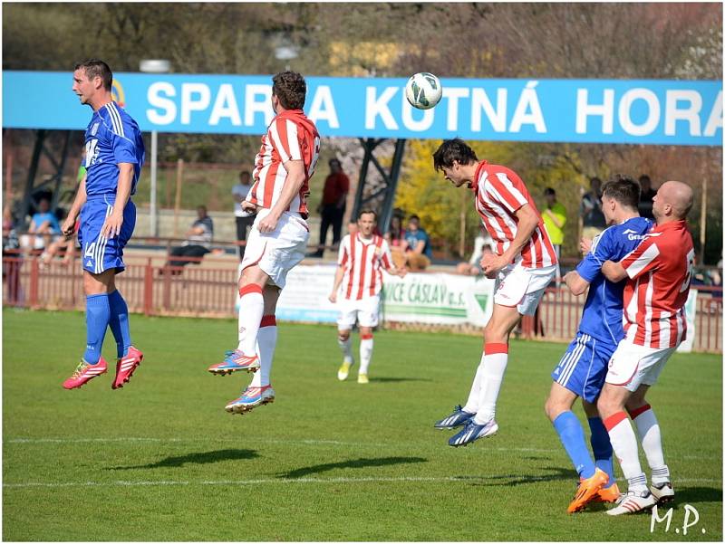 Kutná Hora porazil Dvůr Králové jednoznačně 4:0, 30. března 2014.