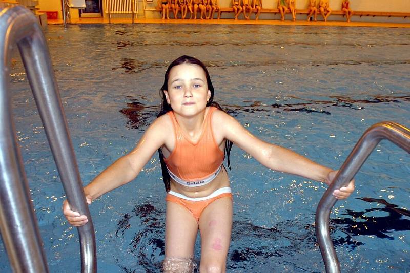 Zručští třeťáci v Kutnohorském plaveckém areálu