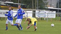 Utkání 7. kola okresního fotbalového přeboru: Zbraslavice - Sázava B 2:3.