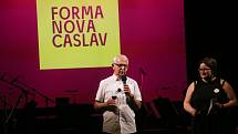 Ze zahájení festivalu Formanova Čáslav v Dusíkově divadle v Čáslavi.