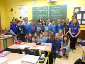 Na základní škole T. G. Masaryka měli modrý den.