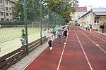 Ze sportovního dne žáků 1. stupně na ZŠ T. G. Masaryka v Kutné Hoře v rámci Evropského týdne sportu.