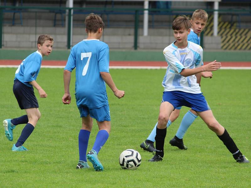 Z modelového utkání čáslavských týmů U14 a U13.