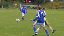 Utkání 7. kola okresního fotbalového přeboru: Zbraslavice - Sázava B 2:3.