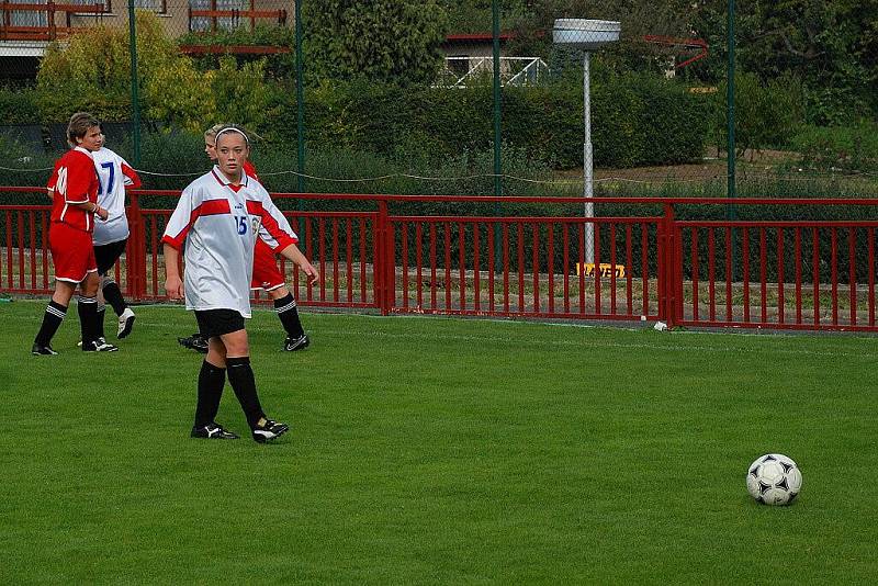 Z utkání fotbalistek Kutná Hora - Uhlířské Janovice 0:0