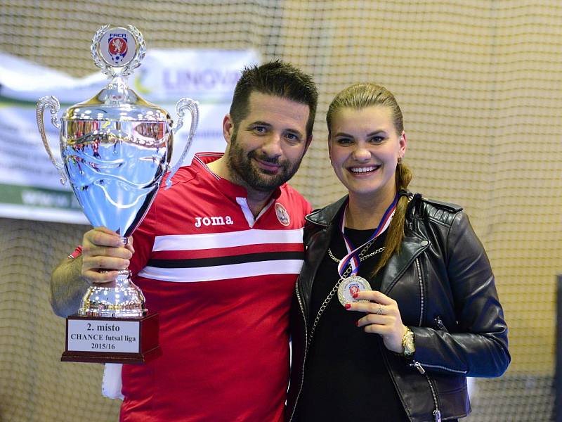 III. zápas finále play off CHANCE futsal ligy: FK ERA-PACK Chrudim - FC Benago Zruč n. S. 7:5 (5:2), 29. května 2016.