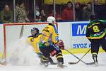 Z finále play off středočeského krajského přeboru hokejistů Kutná Hora - Velké Popovice (8:2).