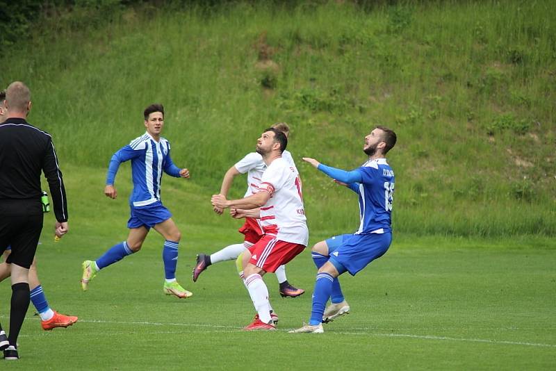 Z fotbalového utkání divize C  Kutná Hora - Libiš (4:1)