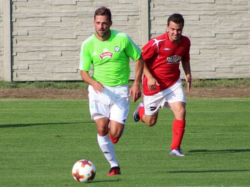 Souboj nováčků v PRODIET I. B třídě mezi Hlízovem a Jestřebí Lhotou skončil výhrou Hlízova 2:0