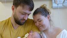 Madlen Zelenková se narodila 29. prosince 2021 v kolínské porodnici s váhou 3090 g. Do Kutné Hory odjela s maminkou Lenkou a tatínkem Danielem.
