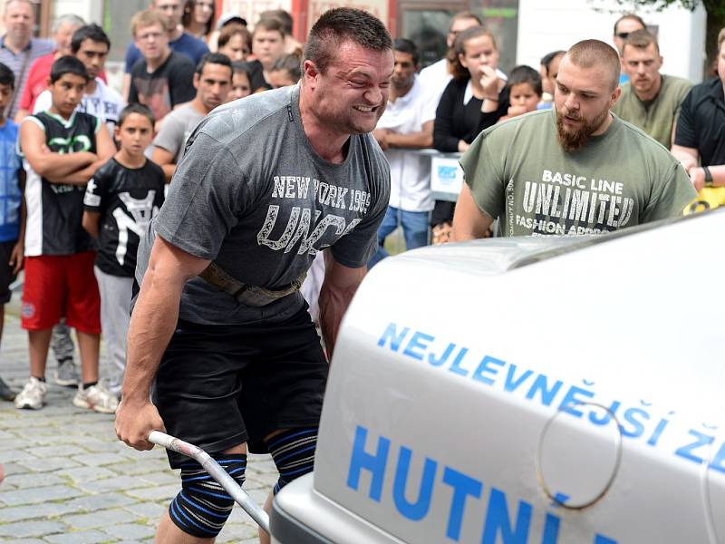 Závody strongman profi 2016 v Kutné Hoře, 18. června 2016.