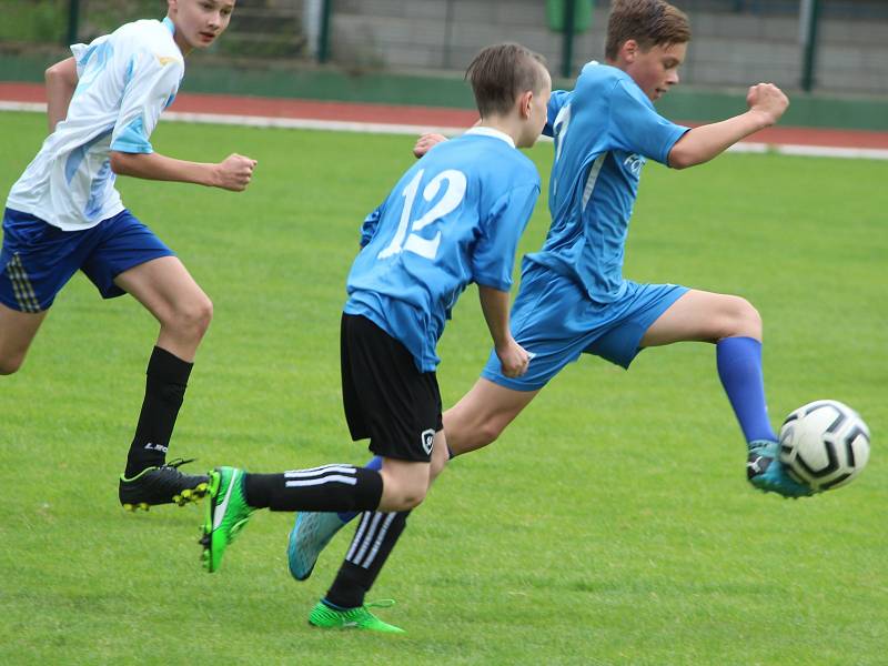 Z modelového utkání čáslavských týmů U14 a U13.