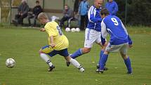 Utkání 7. kola okresního fotbalového přeboru: Zbraslavice - Sázava B 2:3.