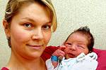 Jakub Hodan se narodil v Čáslavi 21. října 2010. Vážil 3250 gramů a měřil 52 centimetrů. S maminkou Lucií Táborskou a tátou Jakubem Hodanem pojede domů do Kolína.