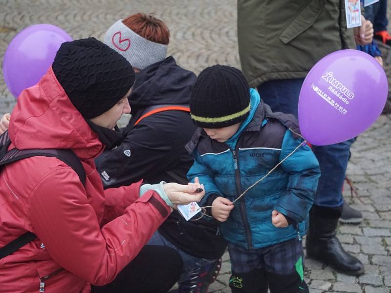 Vypouštění balónků s přáním k Ježíškovi