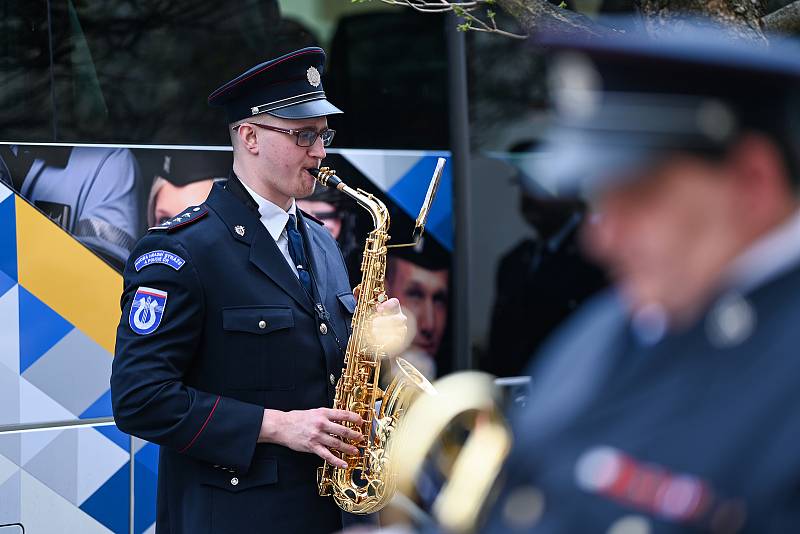 Odhalení pamětní desky Bohuslava Kouby v Kutné Hoře.