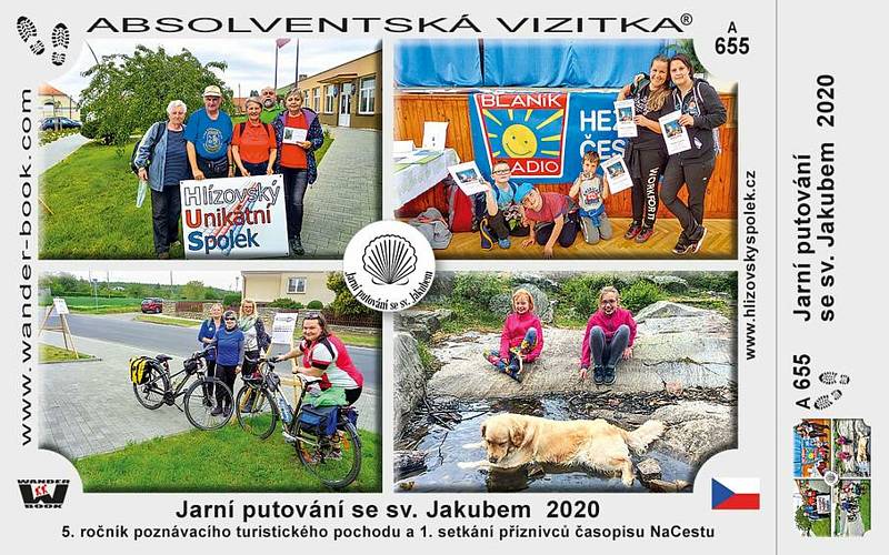 Z Jarního putování se sv. Jakubem. Absolventskou vizitku obdrží v cíli prvních 600 účastníků.