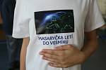 Představení projektu Masaryčka letí do vesmíru na základní škole Masarykova v Kutné Hoře v úterý 10. května 2022.