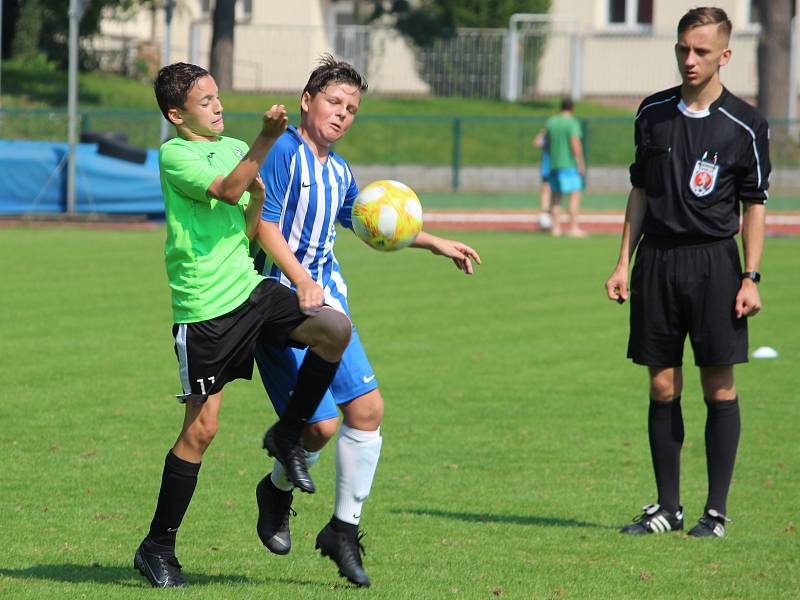 Fotbalový přípravný zápas mladších žáků U13: FK Čáslav - FK Admira Praha 13:2 (4:1, 3:1, 6:0).