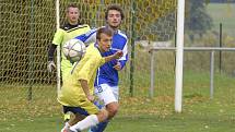 Utkání 7. kola okresního fotbalového přeboru: Zbraslavice - Sázava B 2:3.