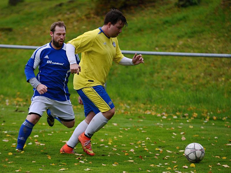 Utkání 7. kola okresního fotbalového přeboru: Zbraslavice - Sázava B 2:3.