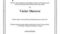 Smuteční oznámení: Václav Moravec.