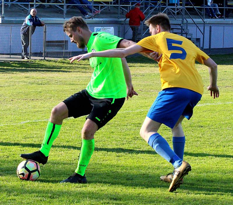 Fotbalová I. B třída: Zruč nad Sázavou - Hlízov 0:3.