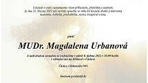 Smuteční rozloučení: MUDr. Magdalena Urbanová.