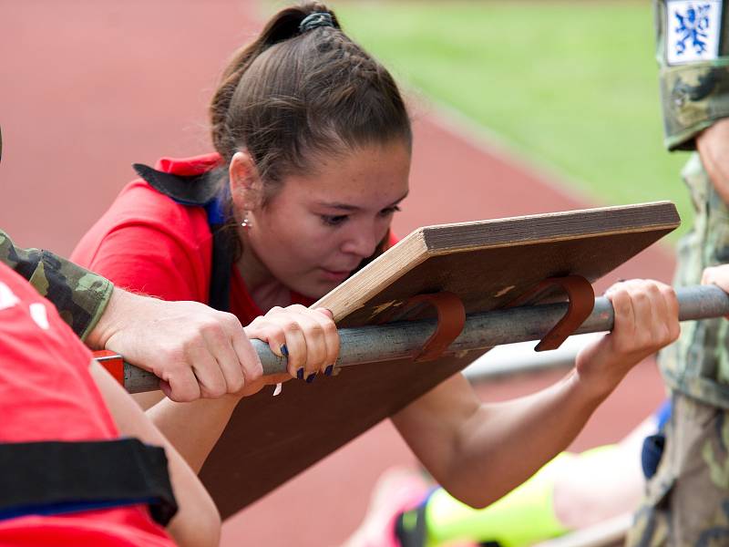 Krajské kolo Sazka olympijského víceboje v Čáslavi - Odznak všestrannosti.