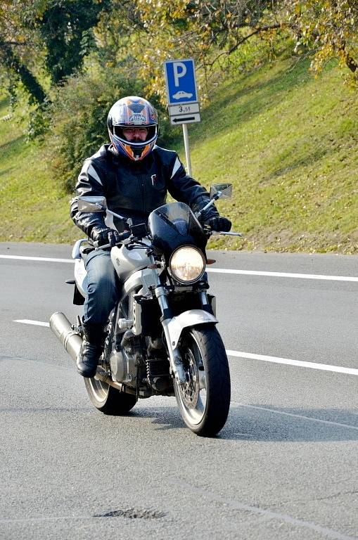 Podzimní jízda motorkářů - Kutná Hora říjen 2013