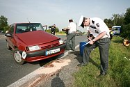 Dopravní nehoda na křižovatce pod Kaňkem na silnici I/38.