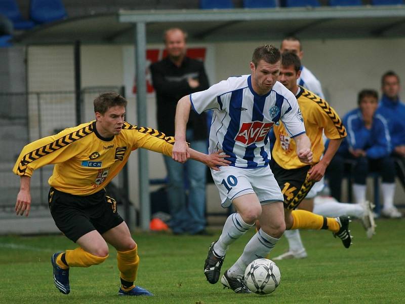 Z utkání II. fotbalové ligy Čáslav - Jihlava 1:1