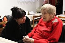 Marie Koudelová v roce 2016, kdy slavila 102. narozeniny.